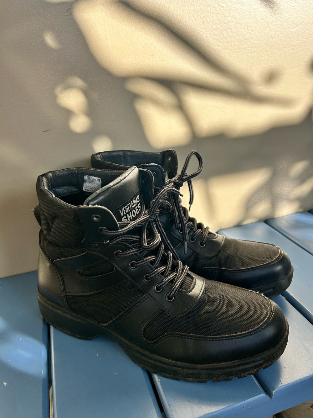 Vegetarian Shoes  Men's Black Tactical Boots